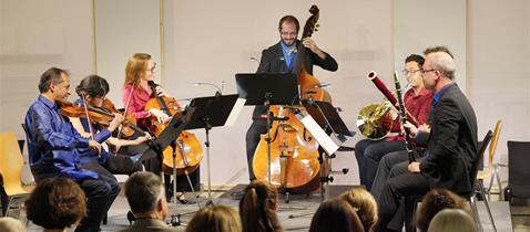 Eröffnung Goethe-Festwoche mit Ensemble Modern im Freien Deutschen Hochstift/Frankfurter Goethe-Museum am 06.09.2018 © Alexander Paul Englert