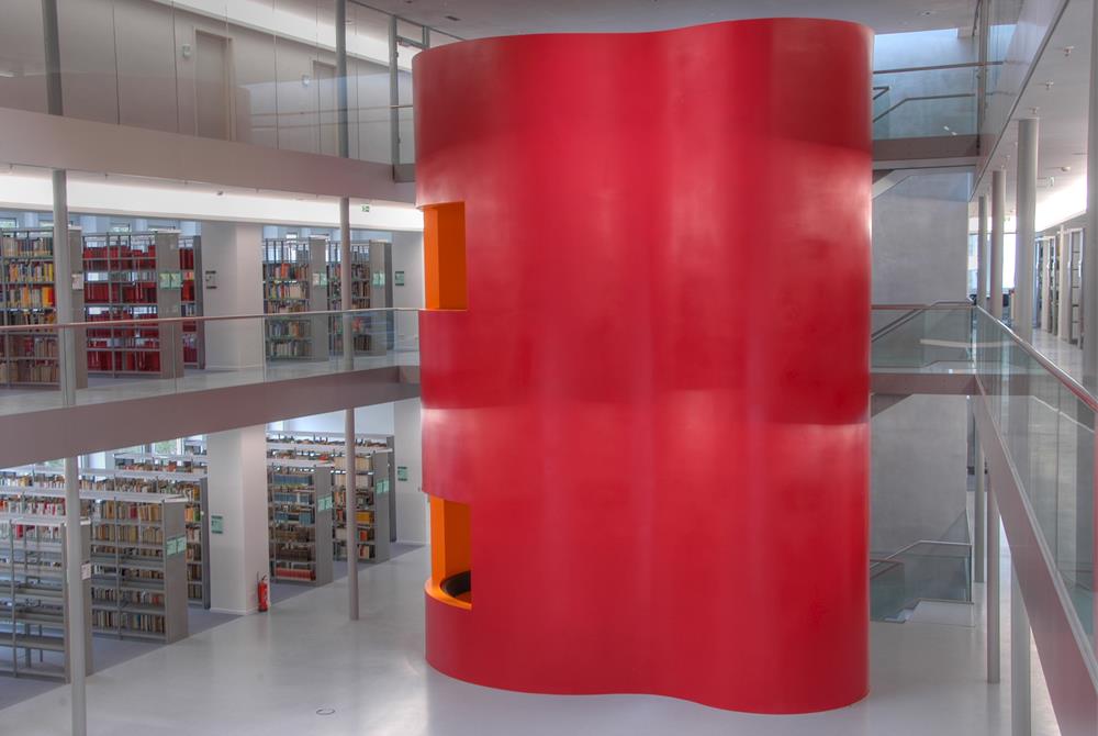 Leseturm der Zentralbibliothek, Foto: Stadtbücherei Frankfurt